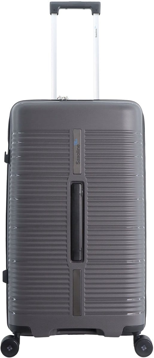Saxoline Blue Overly Harde koffer / Trolley / Reiskoffer - (Medium) - Zilver - Zilver / Medium