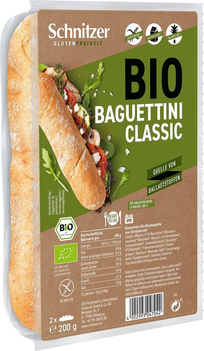 Schnitzer BIO Baguettini Classic 200GR