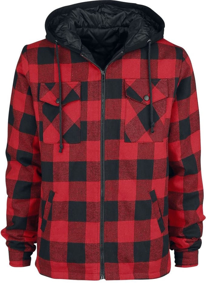 Forplay Lumberjack Heren Tussenseizoensjas - rood/zwart - S