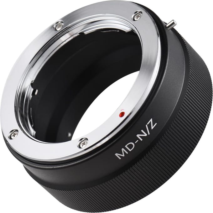 Handmatige Lens Mount Adapter Ring Aluminiumlegering voor Minolta MD MC Mount Lens naar Nikon Z5/Z6/Z7/Z50 zwart
