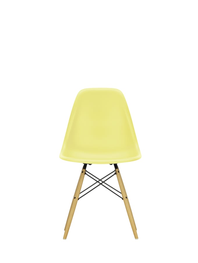 Vitra DSW Eames Plastic Side Chair - citron RE - gelige esdoorn