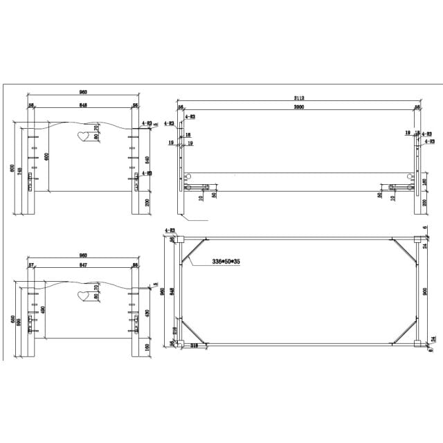 LUCEVI - Amori Bed 90x200cm - Wit
