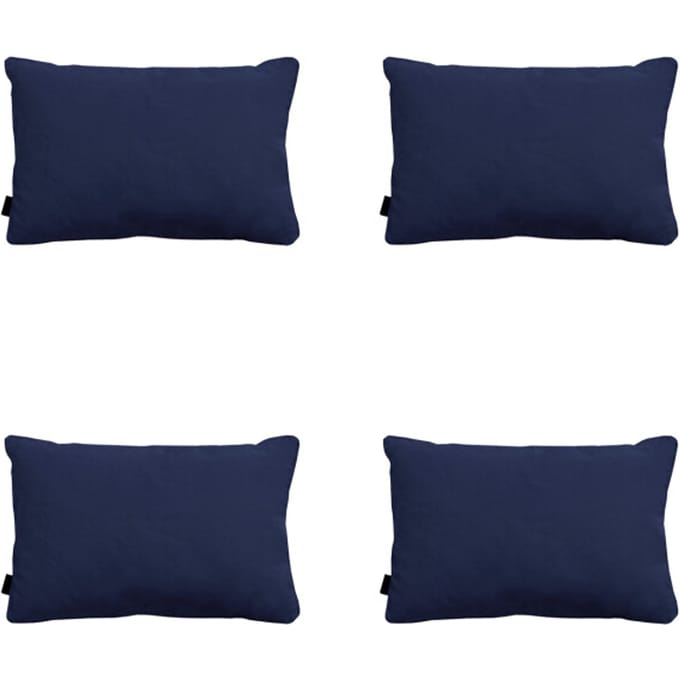 Madison - Sierkussen Panama indigo - Ca. 40x60 cm - Set van 4
