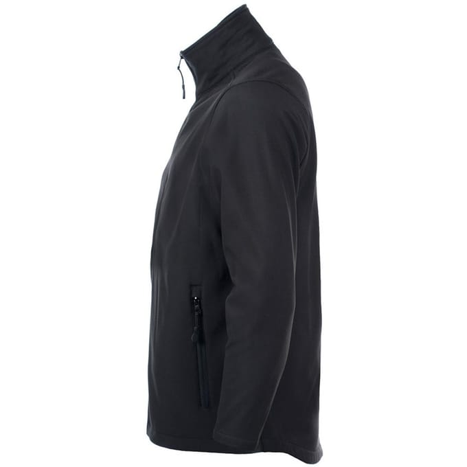 SOLS Heren Race Full Zip Water Repellent Softshell Jacket (Zwart)