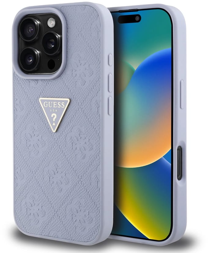 Guess telefoonhoesje voor iPhone 16 Pro Max - slank ontwerp - paars