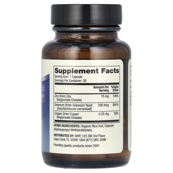 Dr. Mercola, Zink Plus Selenium, 30 Capsules