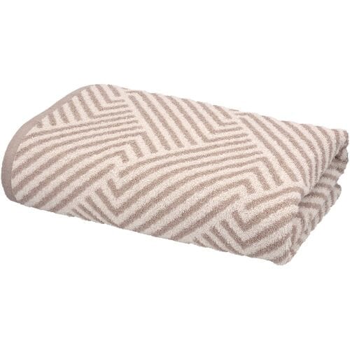 LIVARNO Handdoek, 70 x 140 cm, 500 g/m² (Beige/print)