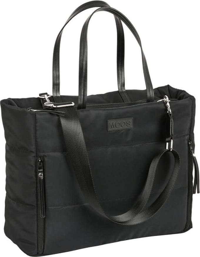 Handtas Moos Black Gestoffeerd Zwart (54 x 31 x 17 cm)