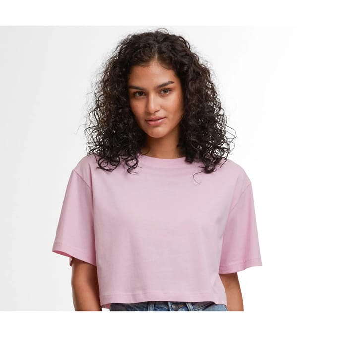 Build your Brand Ladies Short Oversized Tee BY264 - SOFT LILAC - S