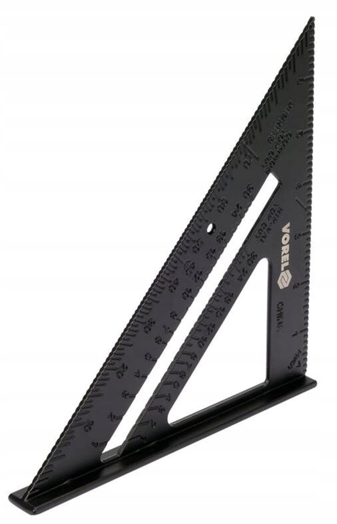 Vorel Aluminium Hoekliniaal met Voet - 250 mm
