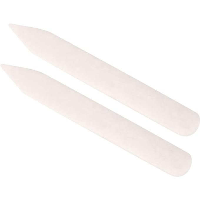 2 Pièces Plioir Manuel Universel pour Papier Carte Outil de Rainage Artisanat DIY white
