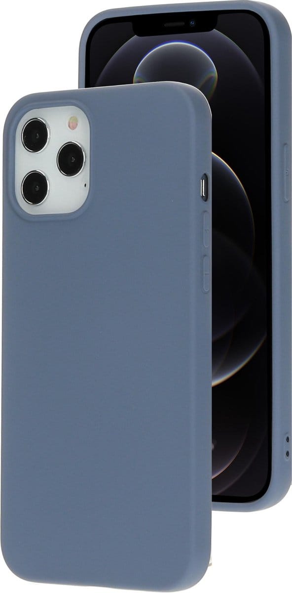 Mobiparts hoesje geschikt voor de Apple iPhone 12 Pro Max - Siliconen - Grijs