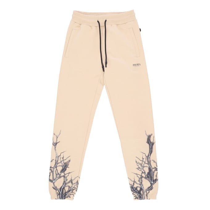 Lichtgewicht heren trainingsbroek Lightning Pants Beige/zwart