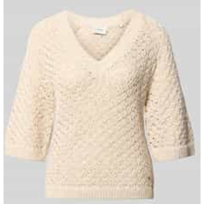 boxy fit gebreide pullover van katoenmix model 'AMBER'