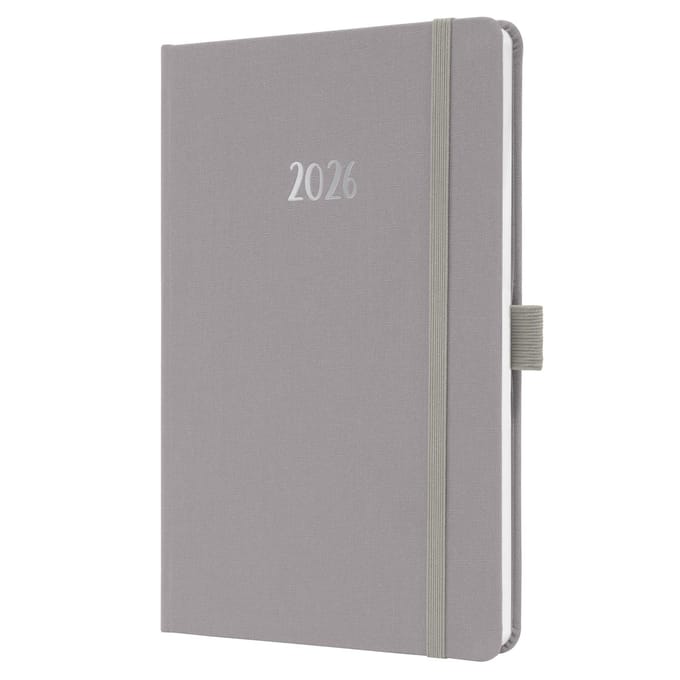 Sigel weekagenda Feel 2026 formaat A5 Pearl Grey hardcover