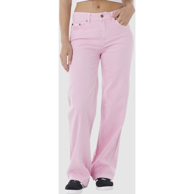 Rip Curl Aggie Relaxed Jeans roze