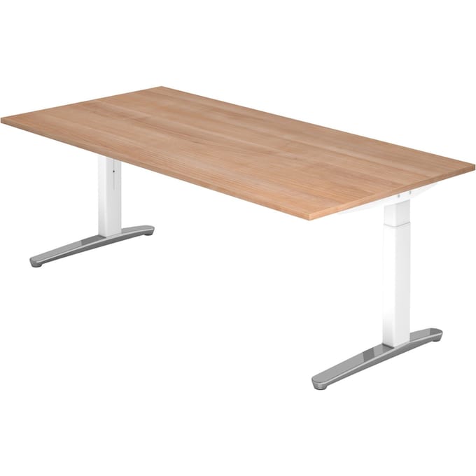 XTRA XB 2E WC | Bureau - 200 x 100 Walnoot Tafelhoogte I In hoogte verstelbaar