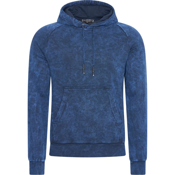 Gewassen hoodie met een used look