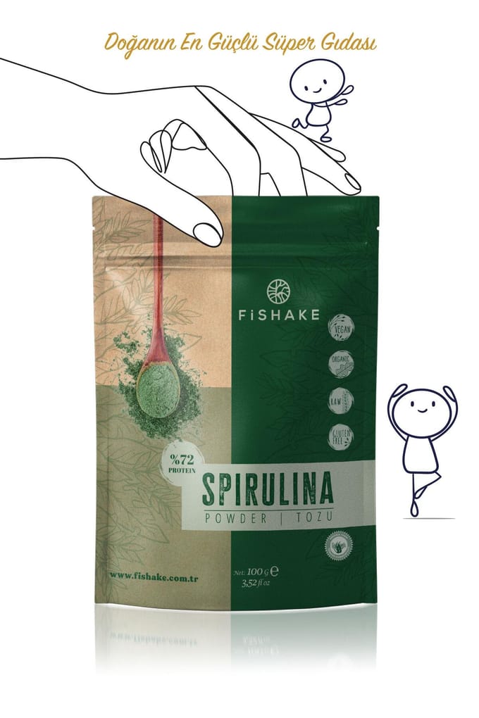 FiShake Organic Spirulina Powder / Premium Powder 100 g 1 PRC