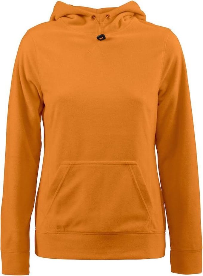 Printer Switch Fleece Hoodie Dames Oranje - Maat L