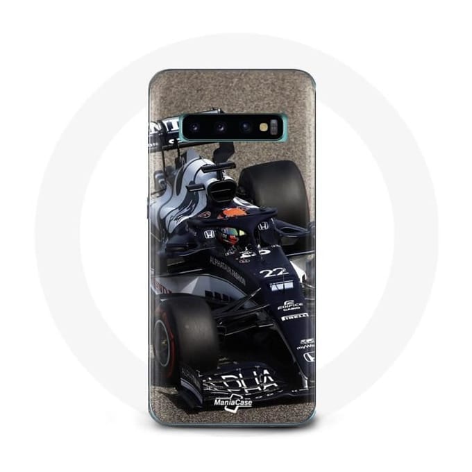 Case voor Samsung Galaxy S10 plus Formule 1 Yuki Tsunoda F1 Racing Driver Blauw