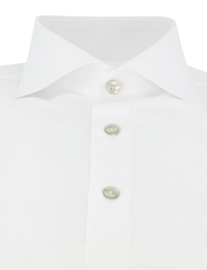 Overhemd Tailored Fit John Miller wit normale fit