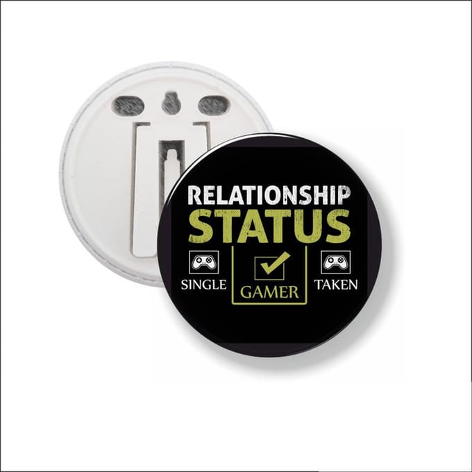 Button Met Clip 58 MM - Gamer