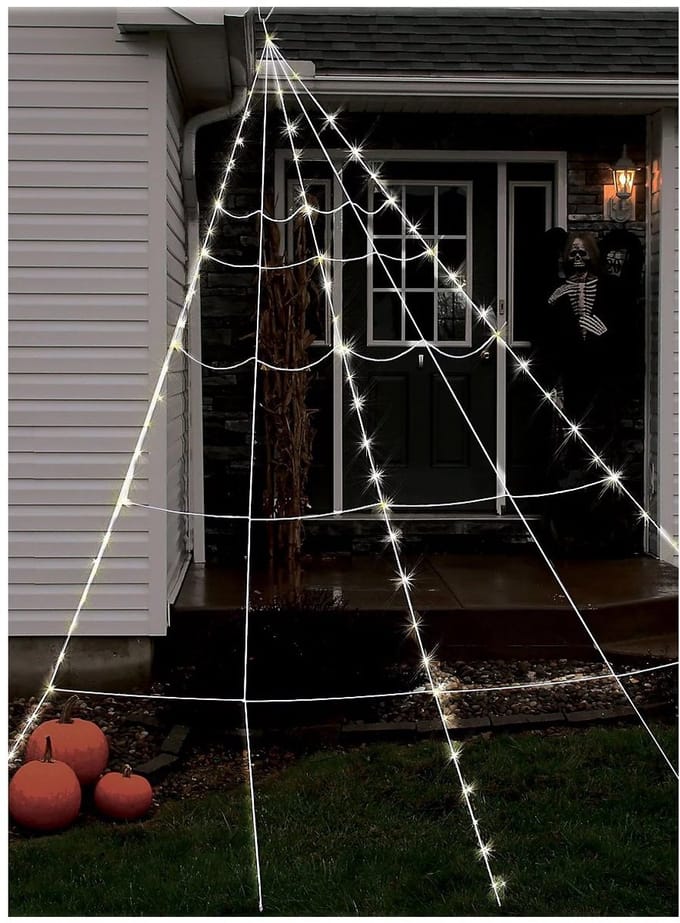 LED Spinnenweb Halloween Decoratie
