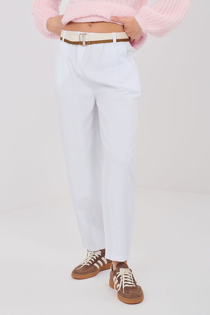 Aurelia Tapered Pants - Wit / One Size