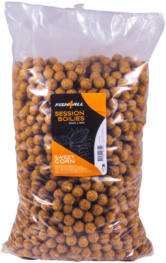 Fish4All Session Boilies Sweetcorn 20mm (10kg) - Boilies