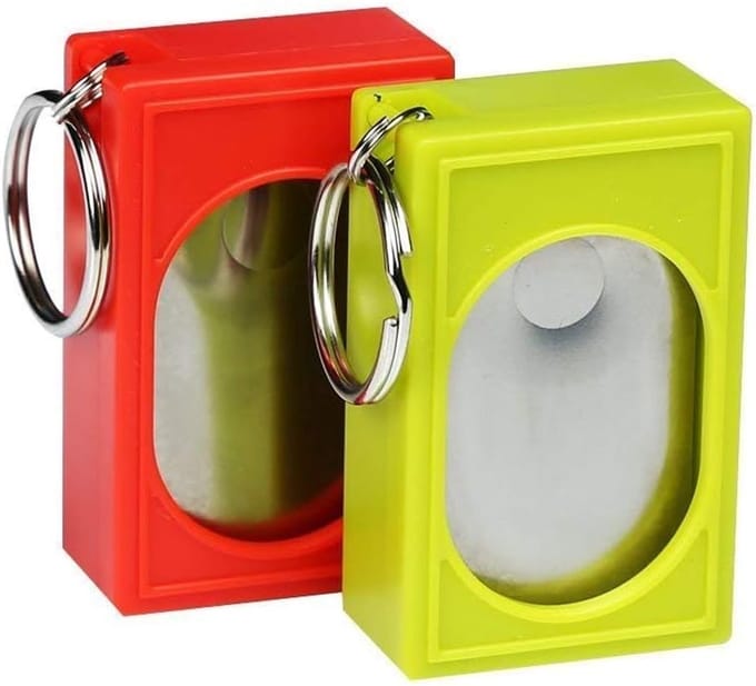 Huisdier Trainingsclicker - Gedragstraining Hulpmiddel - Positieve Bekrachtiging - Compact Ontwerp - 5 x 3 cm - Rood Groen