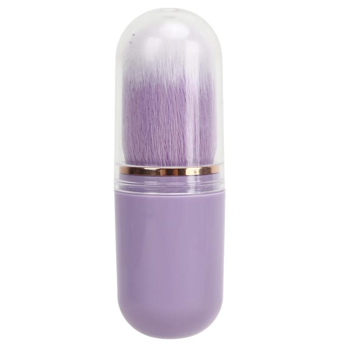 Nagelstofborstel Capsulevorm Draagbaar Intrekbaar Kunstvezel Nagelpoederborstel voor Blusher