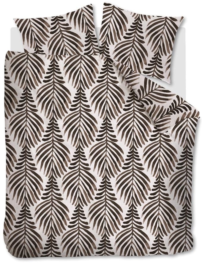 Vtwonen Bold Feathers dekbedovertrek - Lits-jumeaux - 240x200/220 cm - Zand
