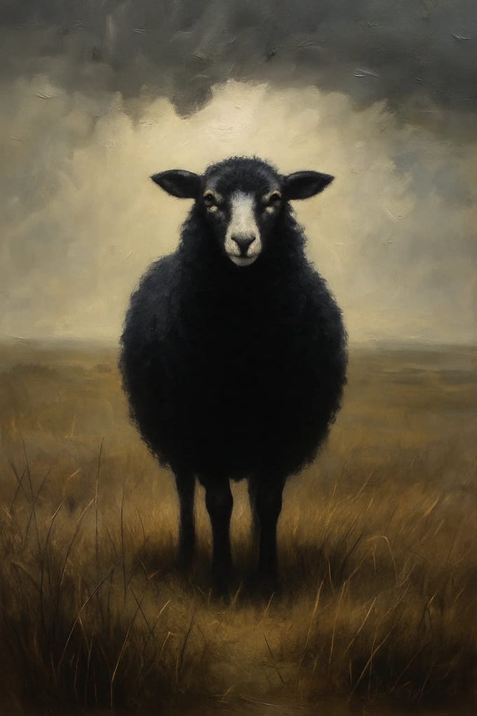 Black Sheep - Mint by Michelle decoupage papier - A3