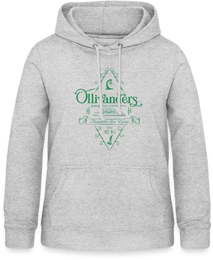 Harry Potter Olivanders Winkel Groen Logo Hoodie Dames