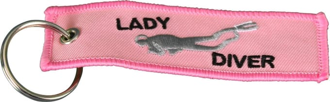 Procean sleutelhanger lady diver roze