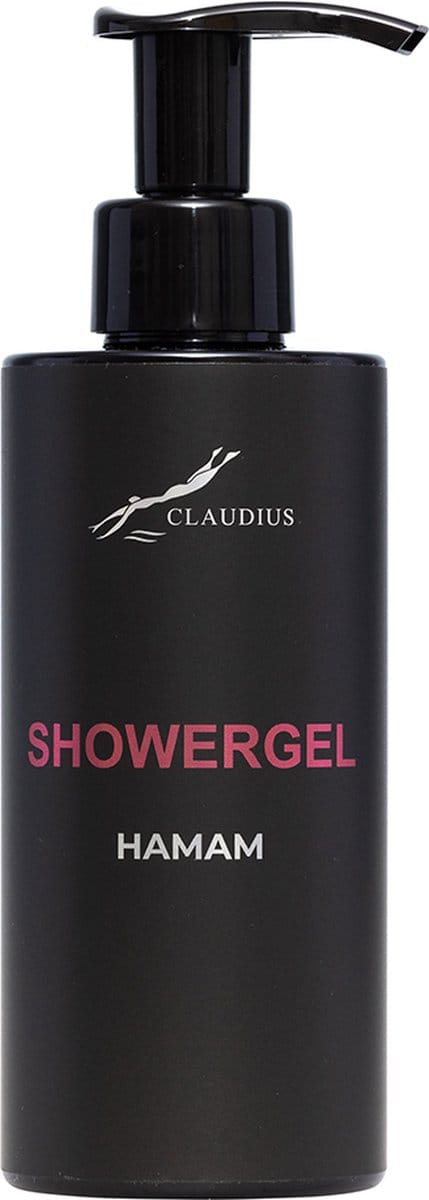 Showergel Hamam 300 ml - met pomp - zwarte fles - Douchgel