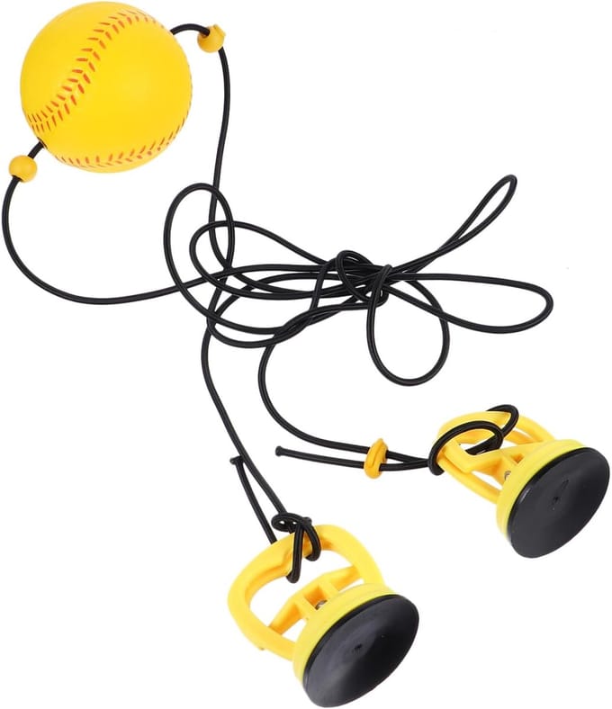 Boksbal - Trainingsbal - Behendigheidstraining - Hoge Elasticiteit - 280 cm - Geel