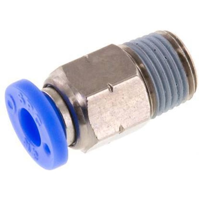 3/16'' x 1/8'' NPT Messing/PBT Insteekfitting buitendraad NBR [5 Stuks]