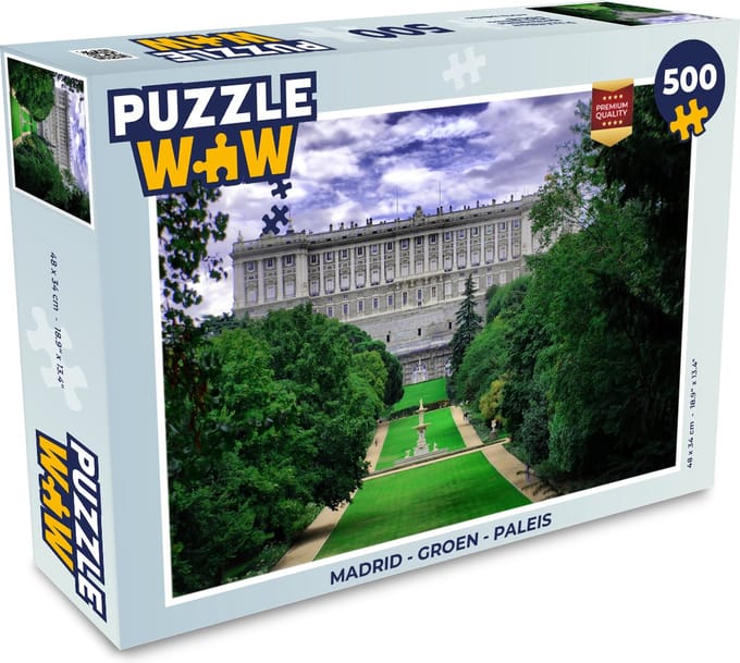 Puzzel Madrid - Groen - Paleis - Legpuzzel - Puzzel 500 stukjes