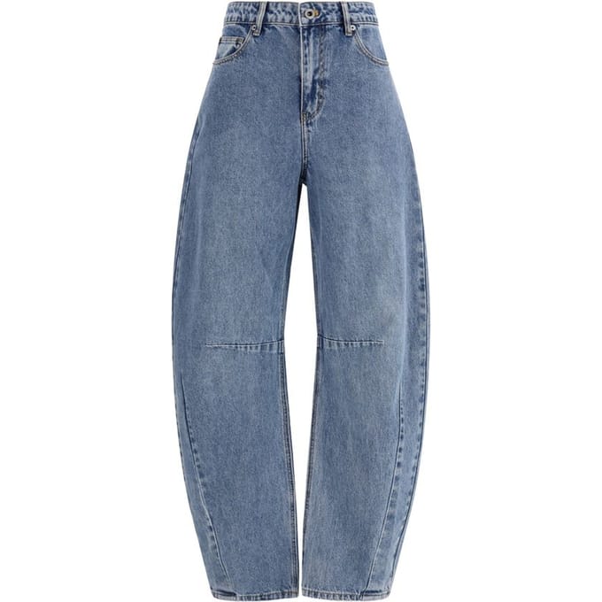 Self-Portrait Blauwe Katoenen Relaxed Fit Jeans