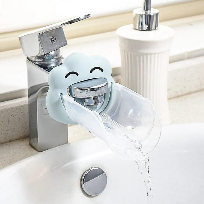 Robinet réglable pour le lavage des mains des enfants, Assistant d'eau étendu pour la cuisine et la salle de bains gray