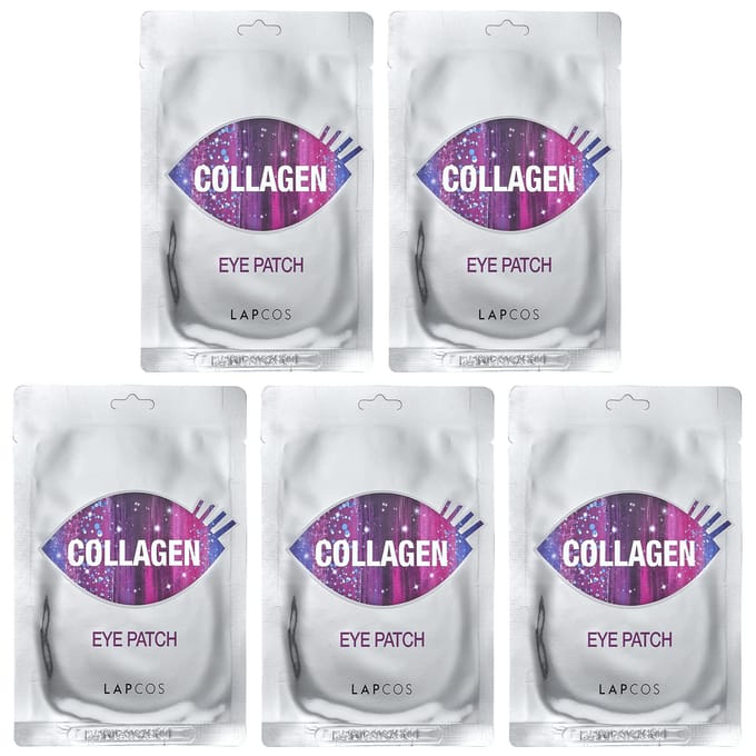 Lapcos, Patchs Beauté Collagène pour les Yeux, 5 paires, 1,4 g (0,04 oz) chaque white