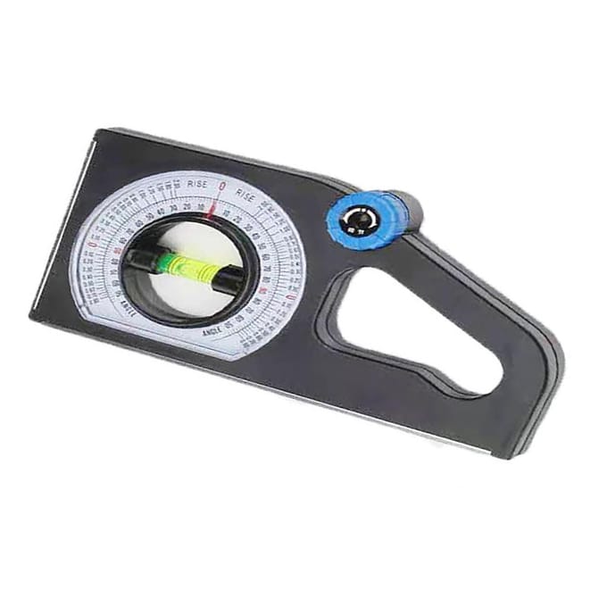 Règle graduée portable Règle de mesure de pente Inclinomètre Multifonction Jauge d'angle horizontal white