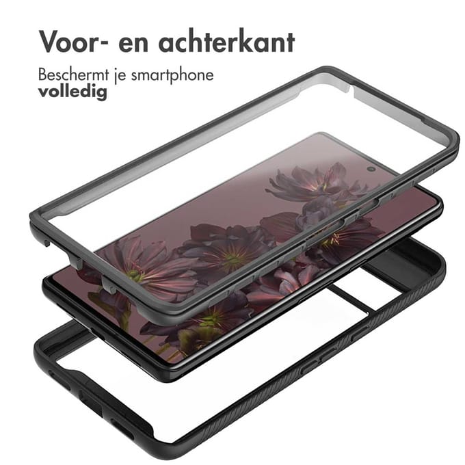 imoshion Hoesje - Geschikt voor Google Pixel 7 Pro - 360° Full Protective Case - Zwart