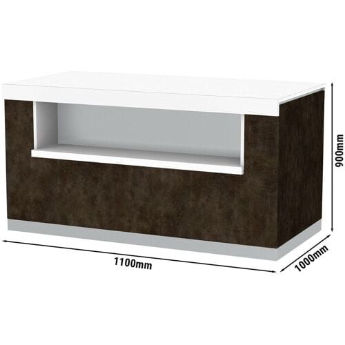 GGM Gastro Neutralelement PRAG - 1100mm Bruin / Wit