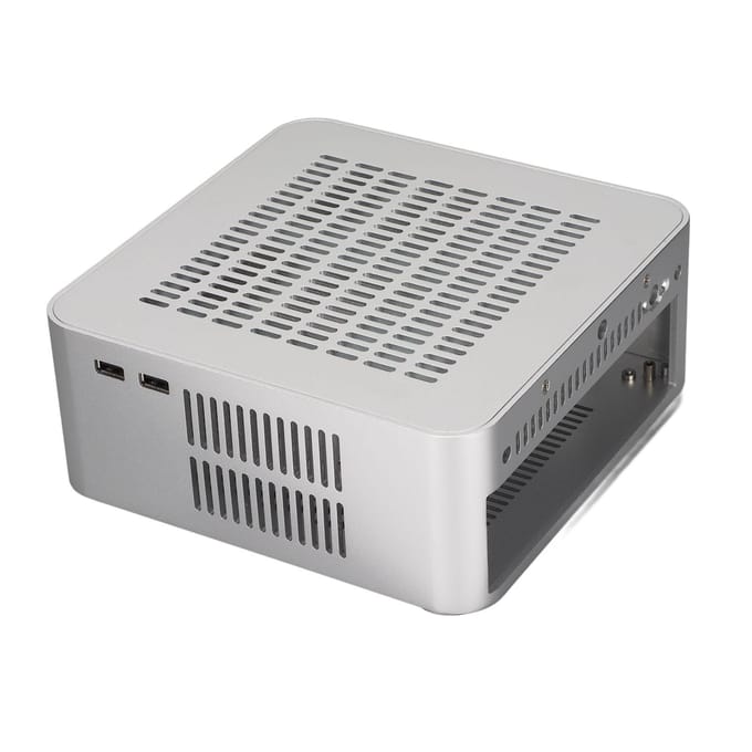 Desktop Computerkast Goede Warmteafvoer Prachtige Compacte Mini HTPC Kast voor Thuis Video Computer white