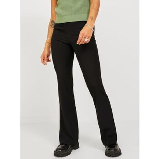 Broek JJXX 12224631 JXMYNTE SLIM FLARED H-BLACK