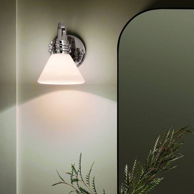 Kichler LED Wandlamp Farum | 1X E27 Max 3W | Polished Chrome