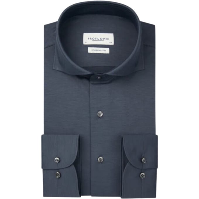Profuomo  Lange Mouw Overhemden Blauw Ppwh30026